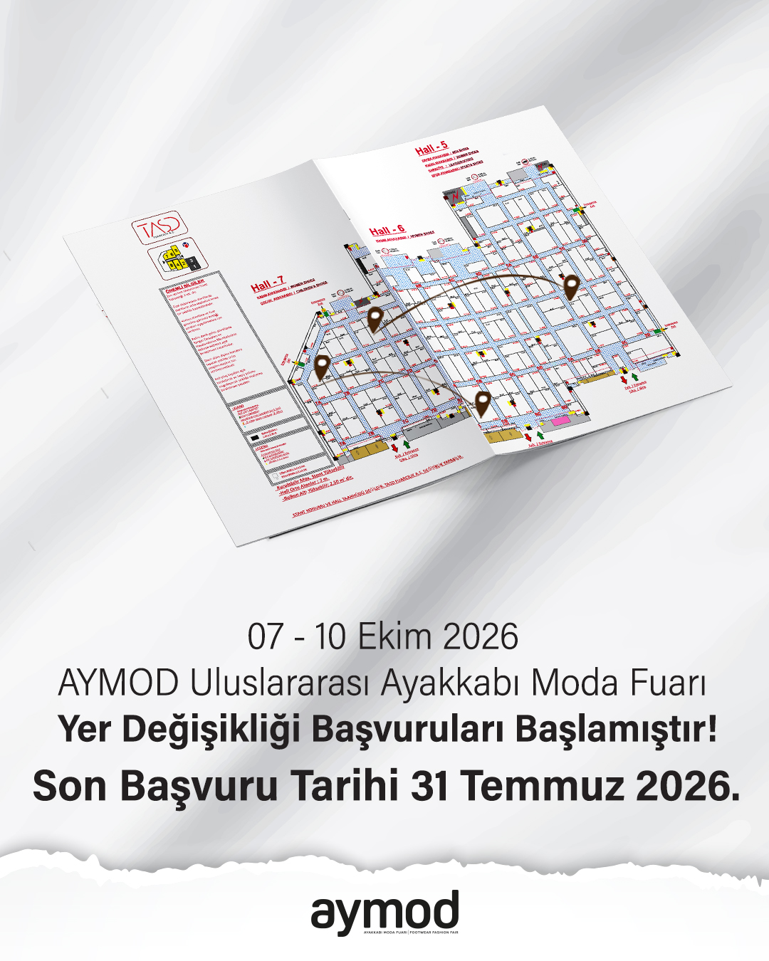 07 - 10 Ekim 2026 Ayakkabı Moda Fuarı Yer Değişikliği Başvuruları Başlamıştır!