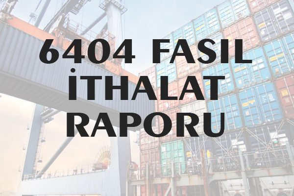 6404 Fasıl İthalat Raporu